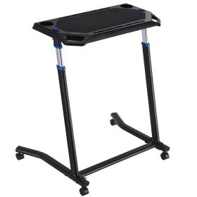 VEVOR Cycling Desk, Mobile Foldable Multi-Functional Bike Trainer & Treadmill Desk with Lockable Wheels