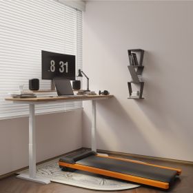 6% Incline Walking Pad Treadmill - Portable Compact Treadmills Under Desk Treadmill, Incline Treadmills for Home Office, Upright Stand