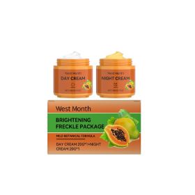 West&Month Papaya Facial Cream, Lightens And Improves Facial Hydration, Moisturizes, Brightens And Softens Skin (Option: 1 set-79.5g-3.31*1.69*1.89inch)
