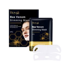 Hoygi Bee Venom Lift Mask Facial V-Chin Lift Hydrating And Moisturizing Hanging Ear Treatment Mask (Option: 1pc-37g-6.38*4.45*0.55inch)