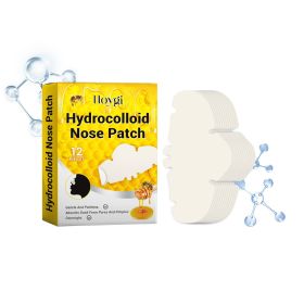 Hoygi Hydrocolloid Nose Patch, Hydrocolloid Invisible Concealer To Remove Blackheads And Acne Facial Pore Cleaning Nose Patch (Option: 12pieces-9g-3.54*2.36*0.47inch)