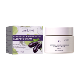 Jaysuing Night Care Sleep Cream, Hydrating Night Repair Skin Barrier Brightening Whitening Cream (Option: 50g-70g-2.04*2.04*1.81inch)