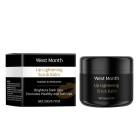 West&Month Exfoliating Lip Scrub, Nourishes And Moisturizes Dry Lips With A Gentle Exfoliating Scrub (Option: 20g-29.2g-1.65*1.65*1.18inch)