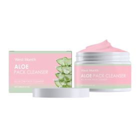 West&Month Aloe Soothing Cleanser Gently Cleans Pores, Exfoliates And Smoothes Skin (Option: 100g-133.4g-2.83*1.73inch)